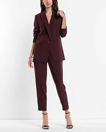 Pleated Ankle Pant Suit | Express