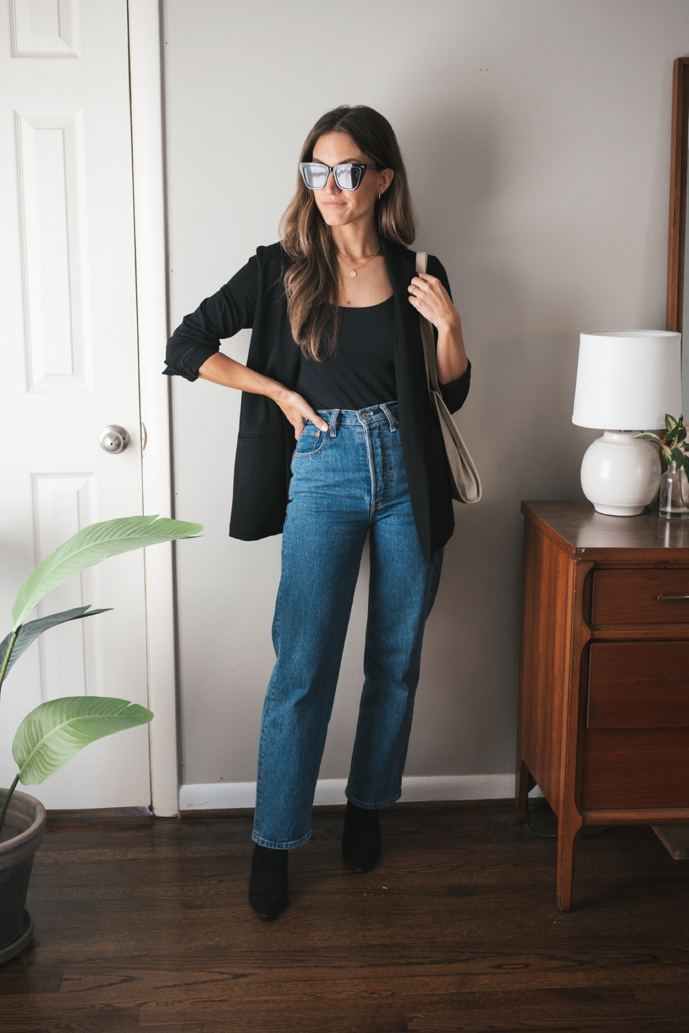 Friday’s Outfit 10/7

Bodysuit tank is old from Everlane; similar linked. Blazer is old from Old Navy; similar linked. Levi’s Ribcage denim fits TTS. Boots are old from Steve Madden; similar linked. Nordstrom BP sunglasses. Able bag, code ASHLEYR15. 

Minimalist outfit, casual chic, fall outfit 

#LTKSeasonal #LTKfit