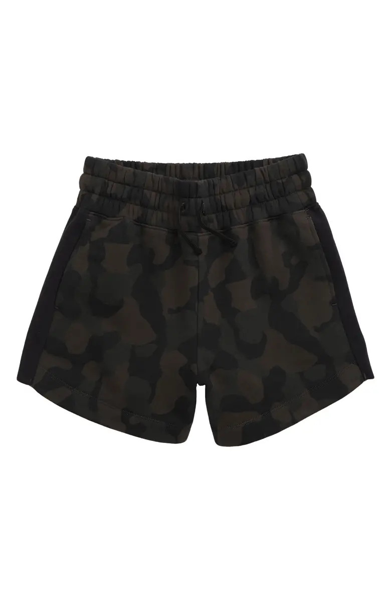 Kids' Cara Camo Print High Waist Shorts | Nordstrom