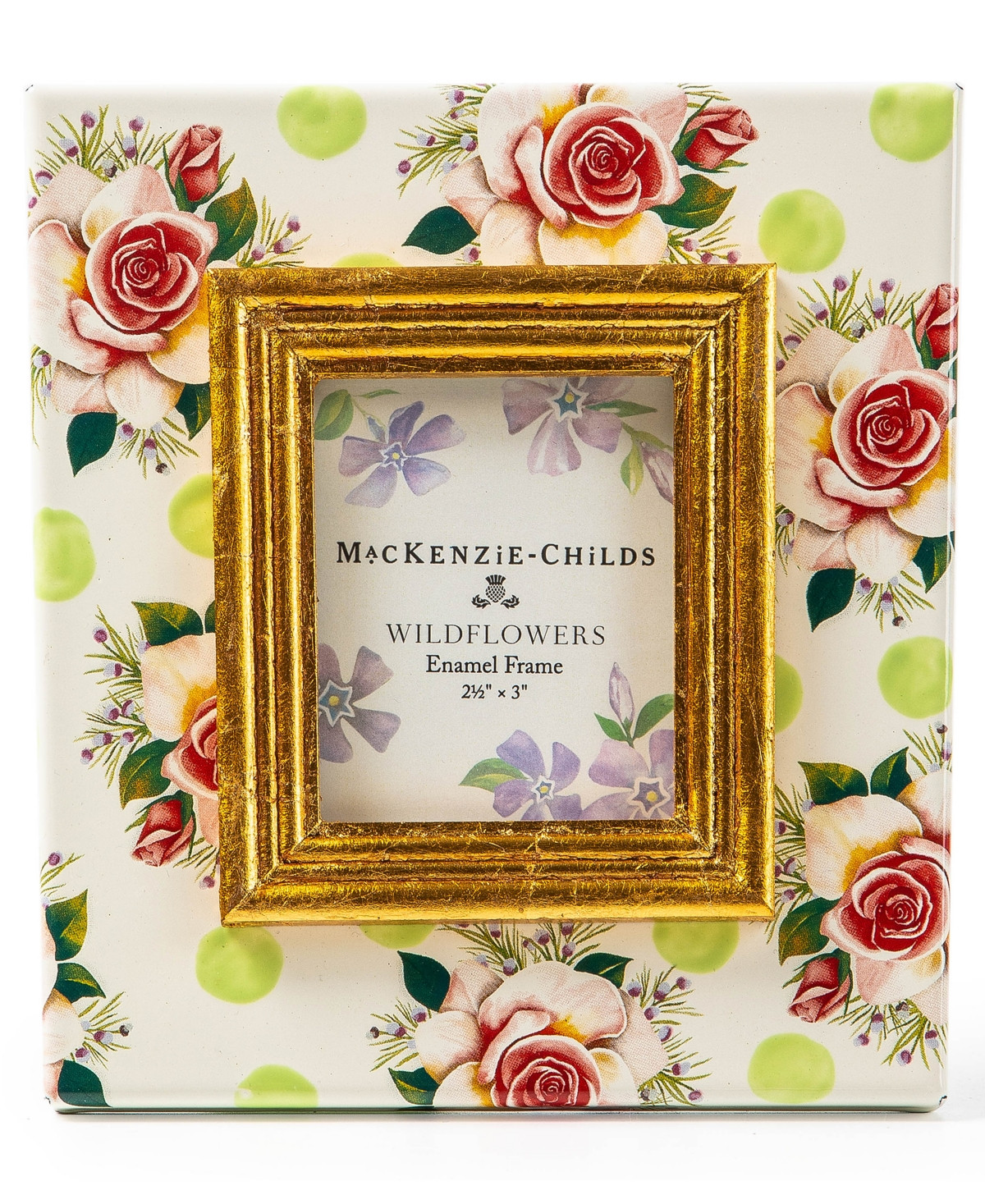 Mackenzie-Childs Wildflowers Green Frame, 2.5" x 3 | Macy's