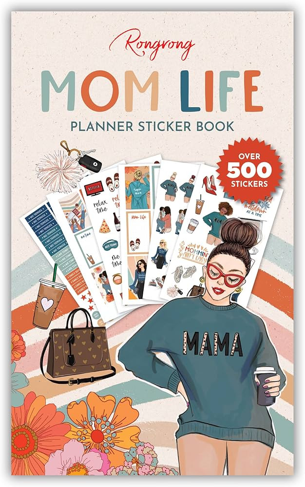 Rongrong Mom Life Planner Stickers Book for Planners, Calendars, Journals and Projects – Premiu... | Amazon (US)