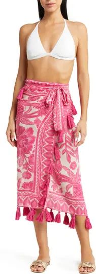 FARM Rio Tropical Woodcut Cover-Up Skirt | Nordstrom | Nordstrom