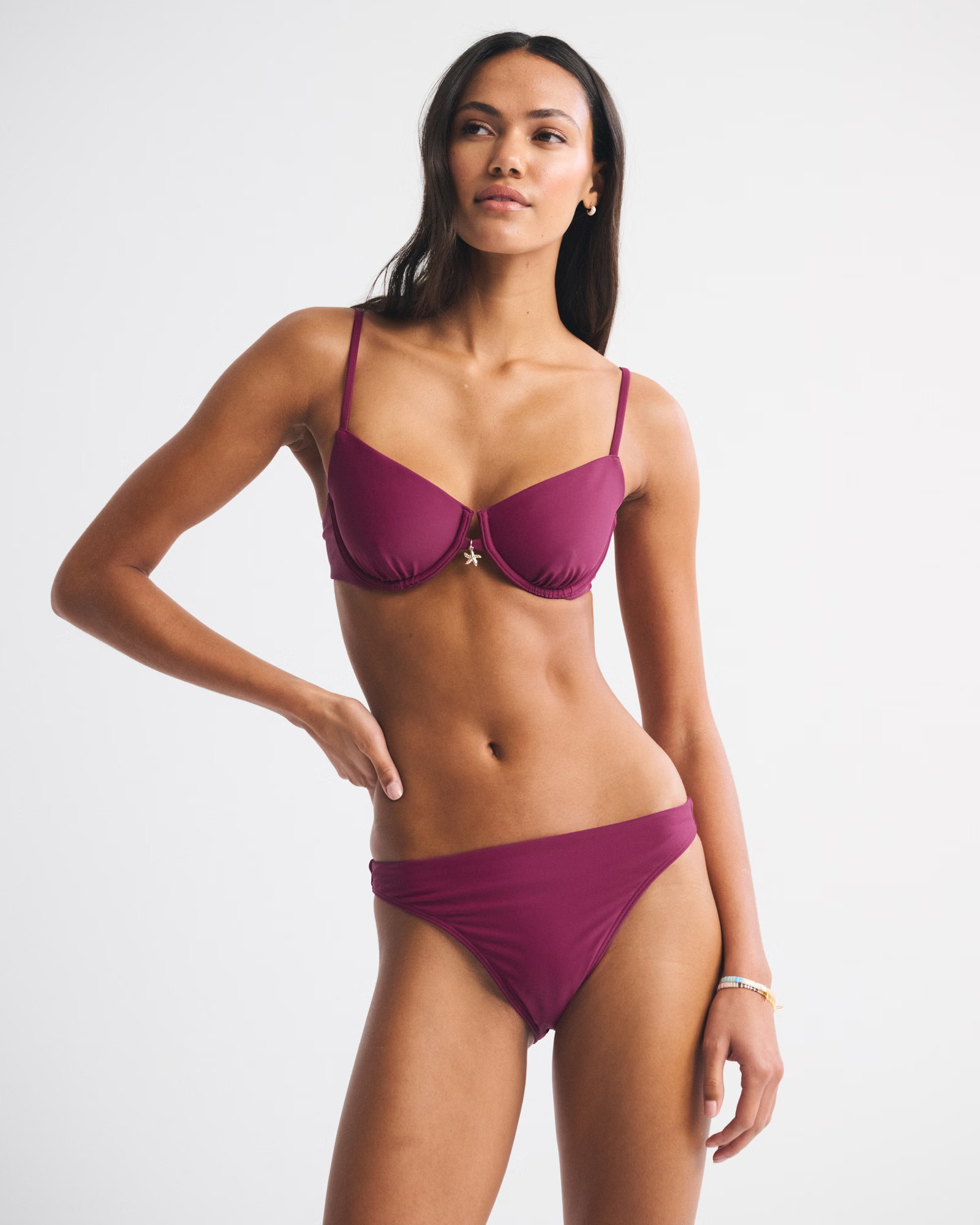 Mid Rise High-Leg Moderate Bottom | Abercrombie & Fitch (US)