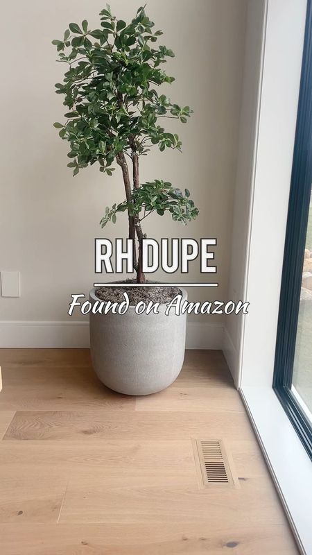 Check out this RH dupe (planter + tree) I found on Amazon! The tree has real bark! DIY tip: stack the tree on a cardboard box, add an old towel or sheet to fill the space and then top with Spanish moss 👏🏻 nobody’s gonna know… 

#LTKunder100 #LTKhome