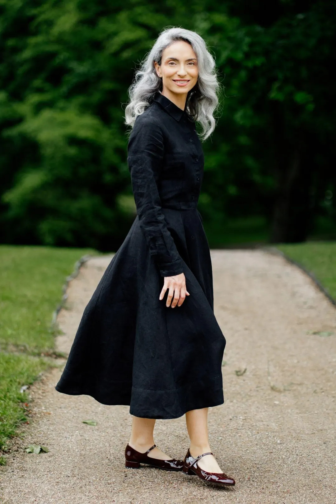 Frida – Linen Dress with Shirt Collar | Etsy (US)