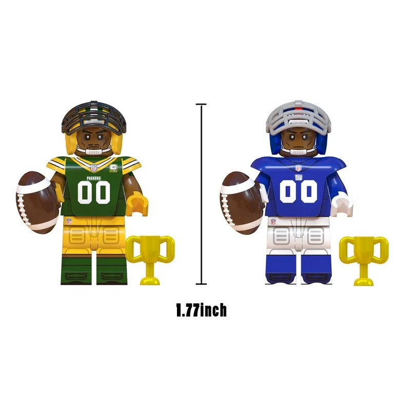 8PCS Football Star Minifigures Building Blocks Toys Football Player Action Figures for Kids Boys ... | Walmart (US)