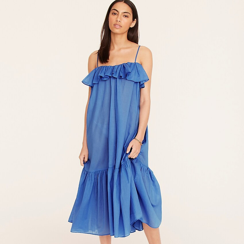 Spaghetti strap ruffle dress | J. Crew US