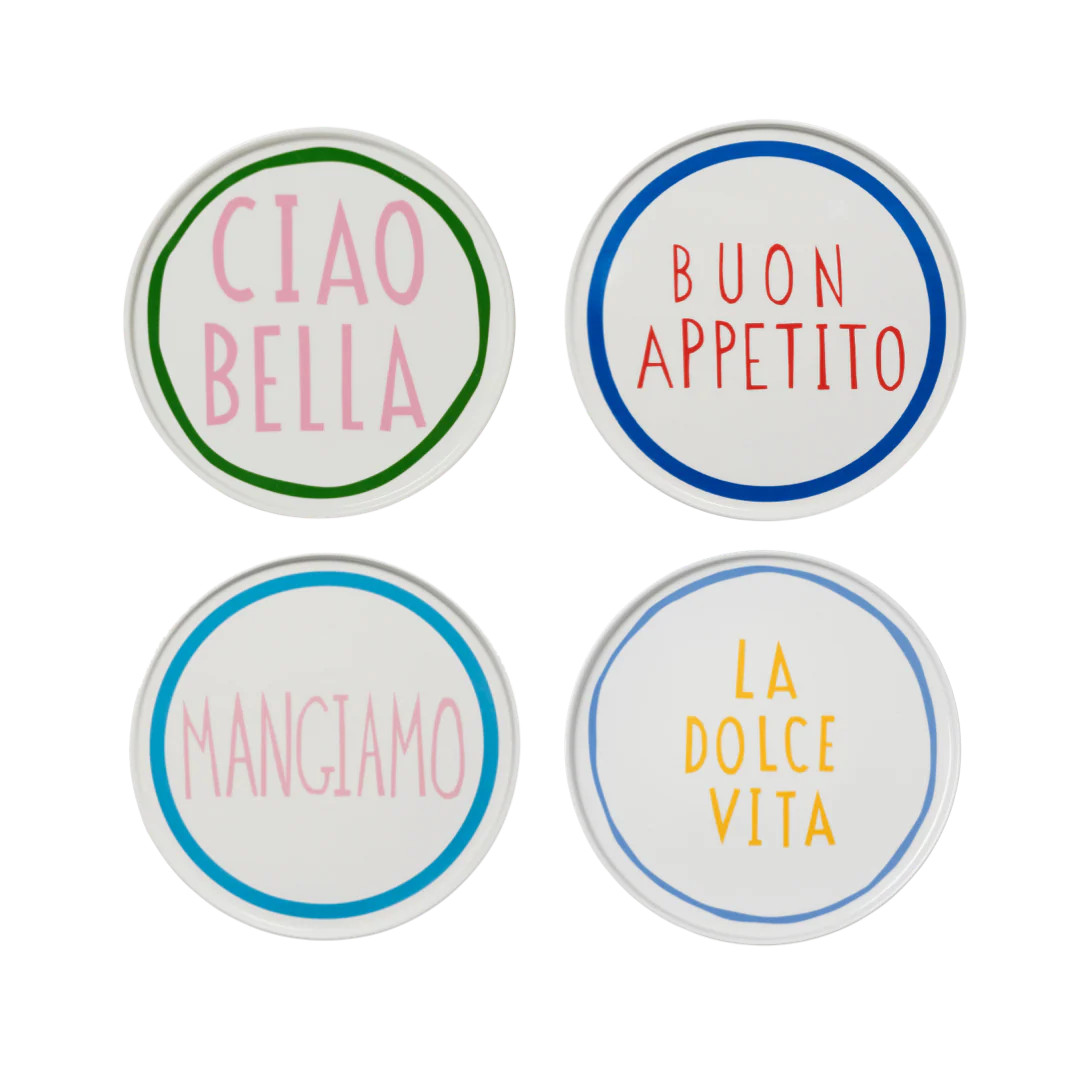 Italian Plate Set for 4 | In The Roundhouse