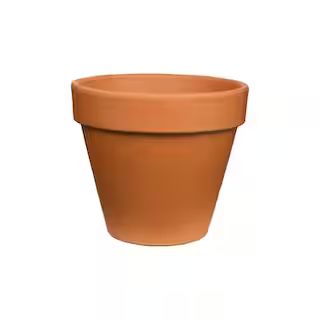9.5 in. Medium Clay Terra Cotta Pot | The Home Depot