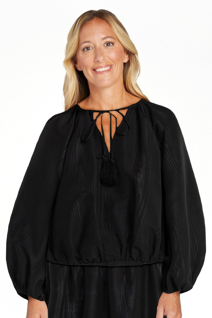 Free Assembly Women's and Women's Plus Bubble Hem Top with ¾-Length Sleeves, Sizes XS-4X | Walmart (US)