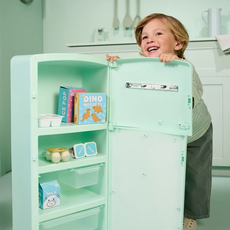 Little Tikes Sweet Spaces Kitchen Refrigerator \u2013 Sea Foam, Play Kitchen, Ages 3+ | Walmart (US)