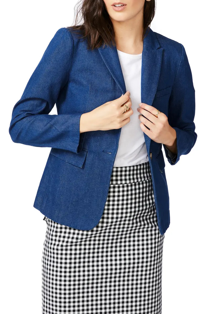 Court & Rowe Single Button Twill Blazer | Nordstrom | Nordstrom