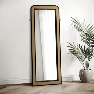 Cirilla Cane Weave Full Length Standing Floor Mirror | Wayfair North America