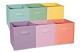 Amazon.com: Sorbus® Foldable Cube Storage Bin - 6 Pack – Collapsible Storage Cubes - Rectangul... | Amazon (US)