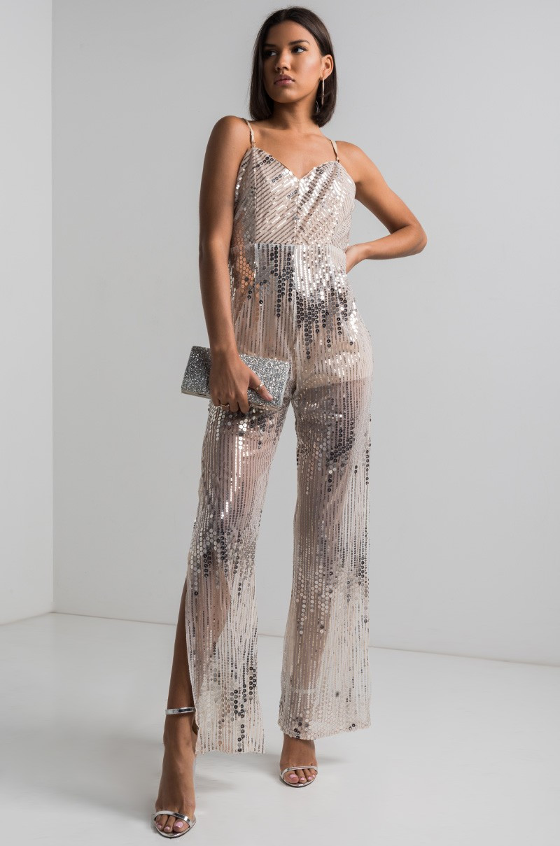 AKIRA Lovelier And Lovelier Sequin Jumpsuit | AKIRA