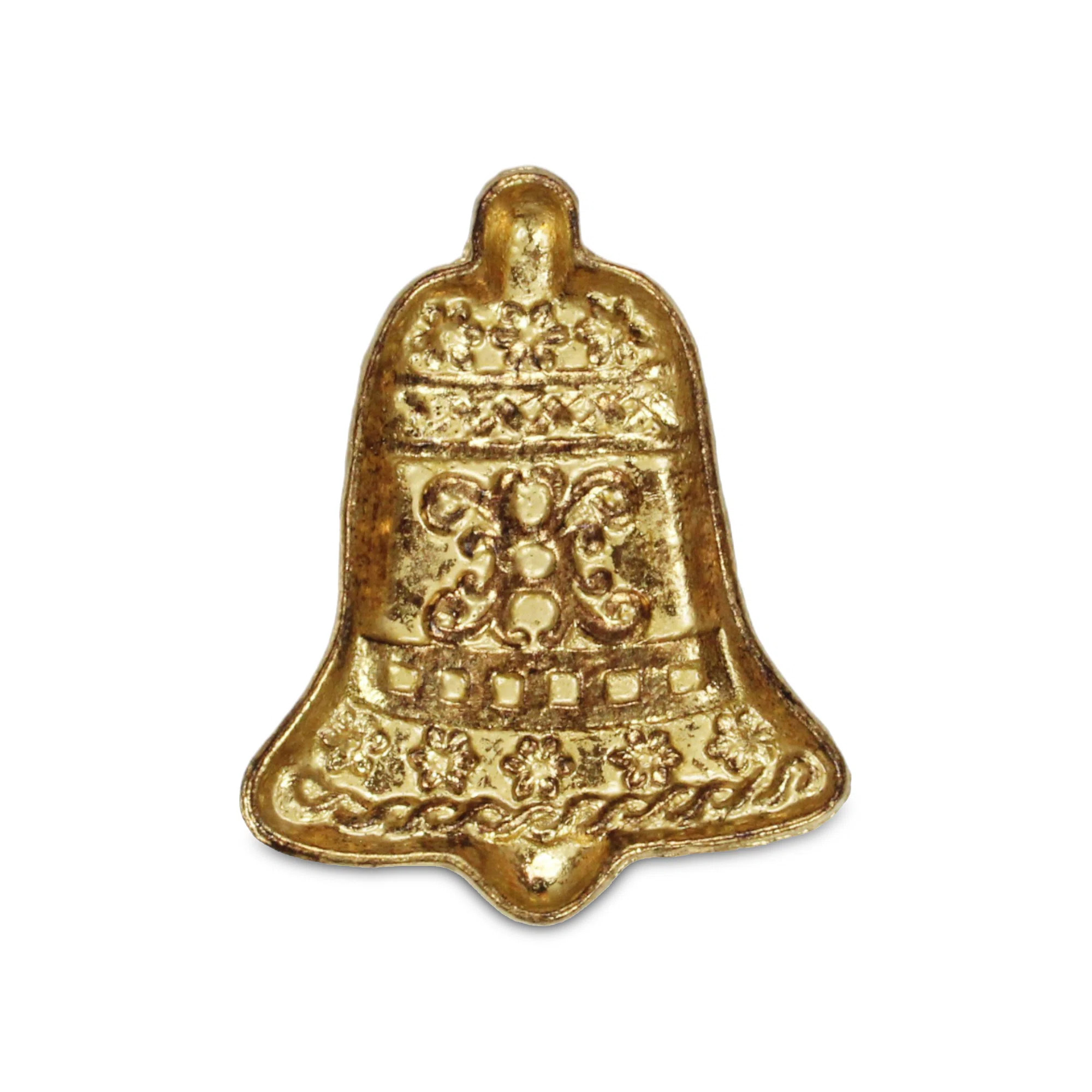 The Holiday Aisle® Christmas Bell Cast Silver Gold Catchall Tray | Wayfair | Wayfair North America