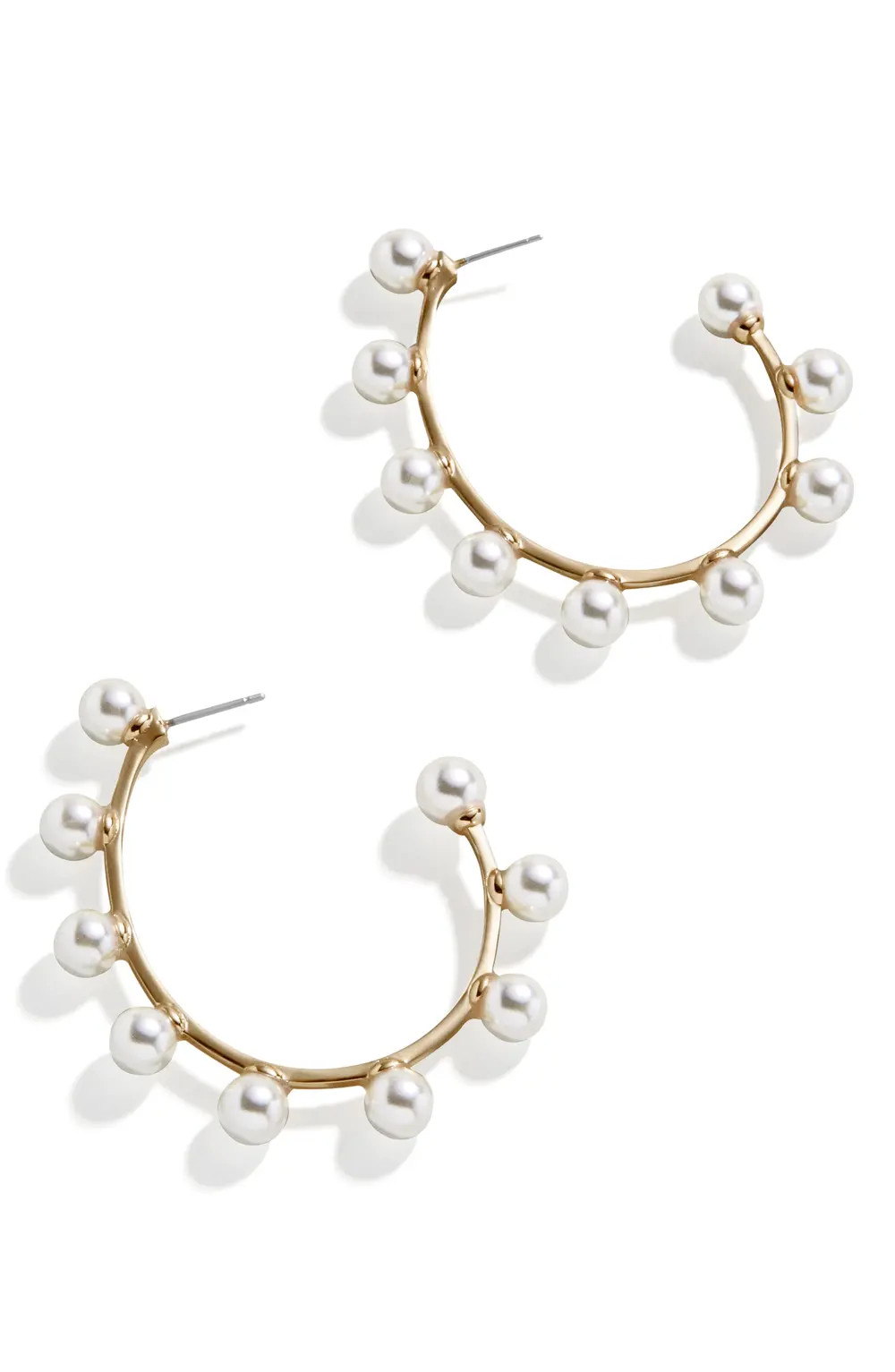 BaubleBar Irie Imitation Pearl Hoop Earrings at Nordstrom | Nordstrom Canada