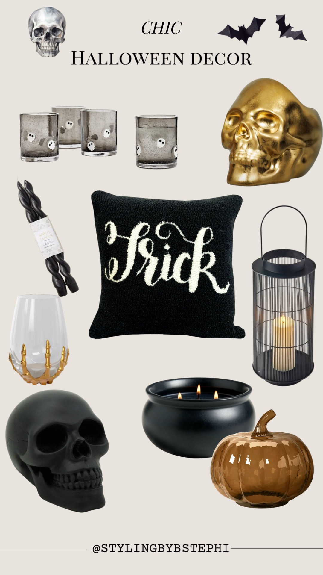 Proof that Halloween can be chic, elevated, and a little bit spooky. 🦇 Sharing my favorite neutral Halloween home decor finds that give Vogue, not vampire. Keeping it spooky, but stylish.

#LTKFindsUnder50 #LTKHome #LTKHalloween