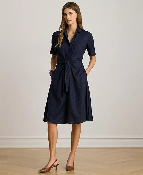 Women's Linen Shirtdress | Macy's