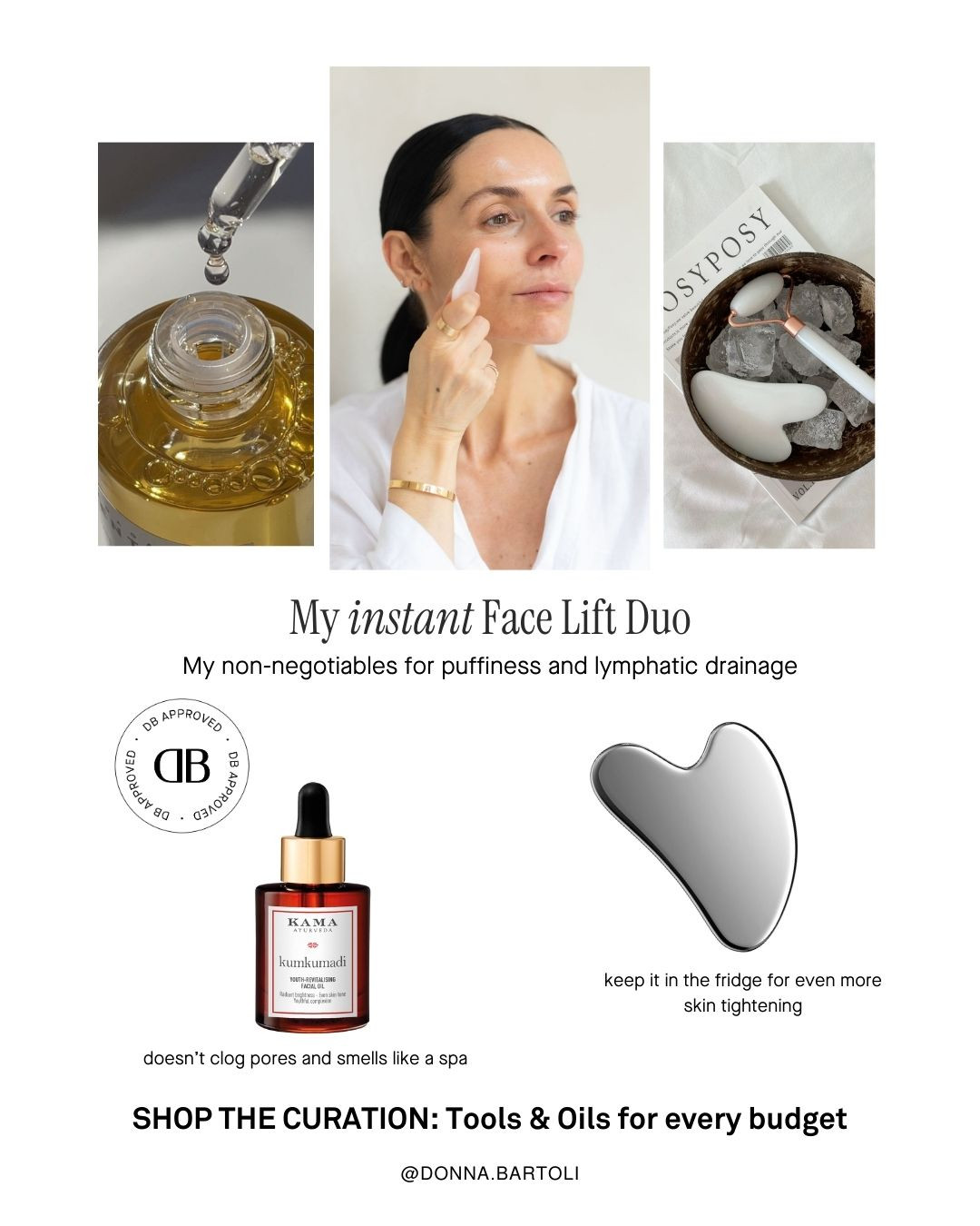 If you aren't Gua Sha-ing every morning, you're missing out on a literal 5 minute facelift. I am obsessed with lymphatic drainage, it's the only way to clear out morning puff and actually see your bone structure.

But you can't just use any oil, you need the right "slip" so you aren't tugging at your skin.

I've curated my much-loved Gua Sha tools and Oils here which includes alternatives for every budget.

Pro Tip: keep your tool in the fridge. The cold + the drainage is the ultimate morning wake-up call for your face

Shop the full "Snatched + Glowy" curation below 

 #LTKuk #LTKeurope #LTKbeauty