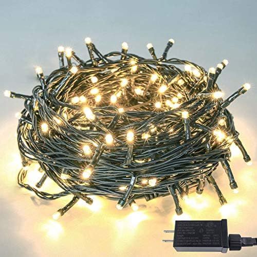 Upgraded 82FT 200 LED Christmas String Lights Outdoor/Indoor, Extendable Green Wire, Ultra-Bright... | Amazon (US)