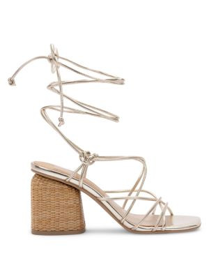 Nika Strappy Block-Heel Sandals | Saks Fifth Avenue OFF 5TH