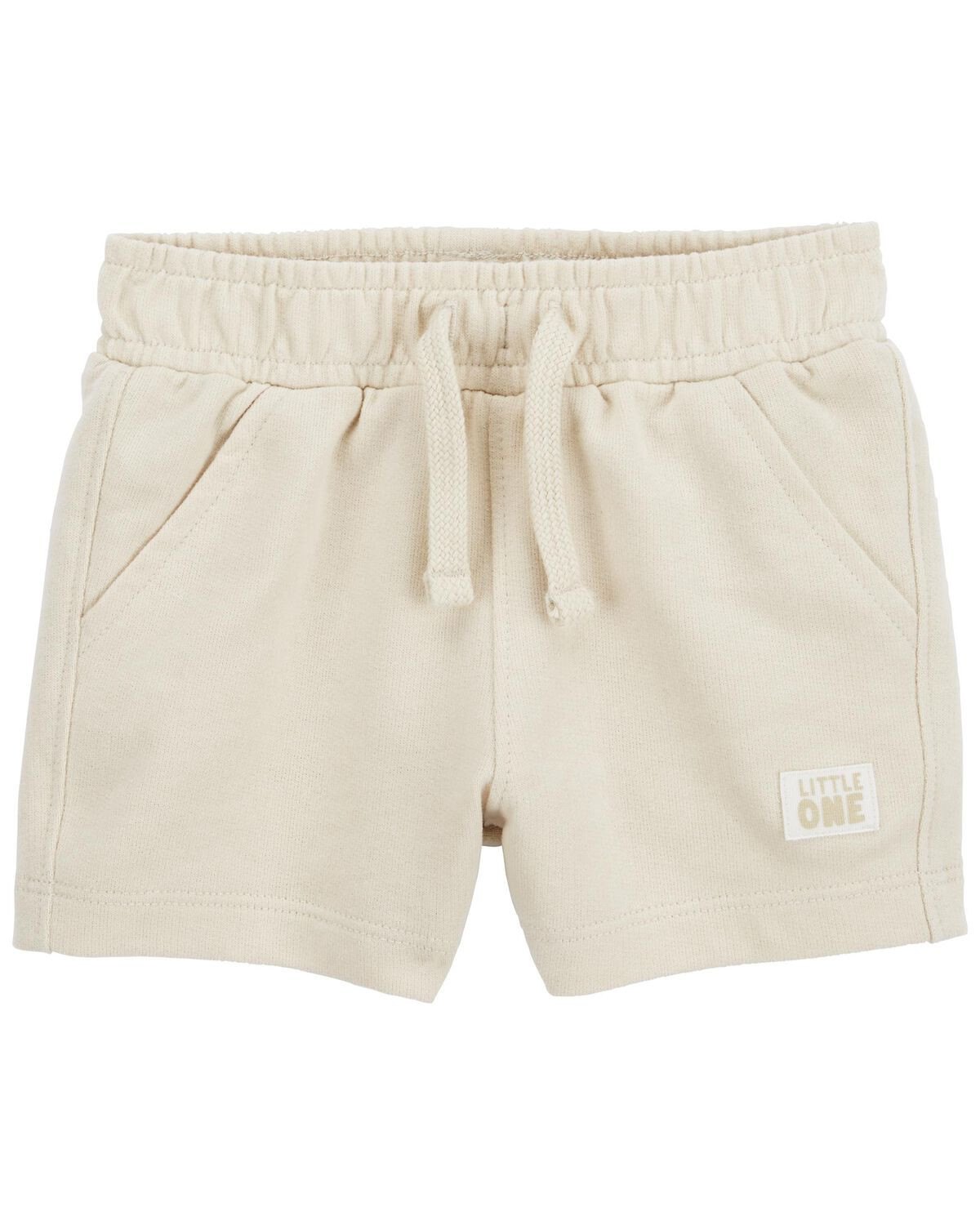 Khaki Baby Pull-On French Terry Shorts | carters.com | Carter's