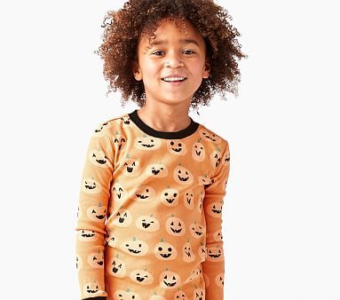 Pumpkin Organic Pajama Set | Pottery Barn Kids