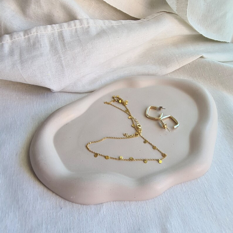 Irregular Cloud Concrete Tray | Jewelry Dish | Decorative coaster | Key dish | Candle holder | Sa... | Etsy (US)