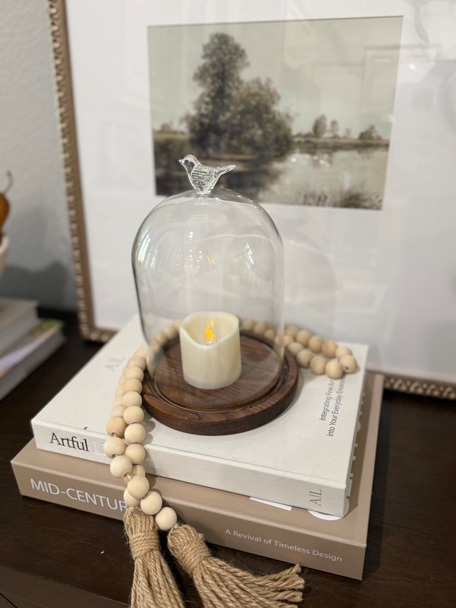 This little Amazon styling moment is one of my favorite ways to elevate a space 🤎
Layered neutrals, warm wood tones, and a simple glass cloche instantly make it feel more high-end.

Everything here is affordable but looks so designer when styled together ✨
Linked everything for you!

#AmazonHome #AmazonFinds #LTKHome #NeutralDecor #Parkerstyle


#LTKHome
