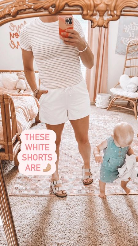Old Navy Finds ☀️ Shorts are TTS, size up one in the tee for a looser fit (wearing size small in both) 

#LTKStyleTip #LTKSaleAlert #LTKSeasonal
