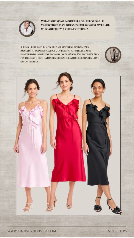 Valentine's Day Dress
Target Nee Arrivals
Pink wrap dress, red dress, black dress

"Helping You Feel Chic, Comfortable and Confident." -Lindsey Denver 🏔️ 


#valentines #weddingguest

Follow my shop @Lindseydenverlife on the @shop.LTK app to shop this post and get my exclusive app-only content!

#liketkit #LTKover40 #LTKfindsunder50 #LTKwedding
@shop.ltk
https://liketk.it/4uVpS