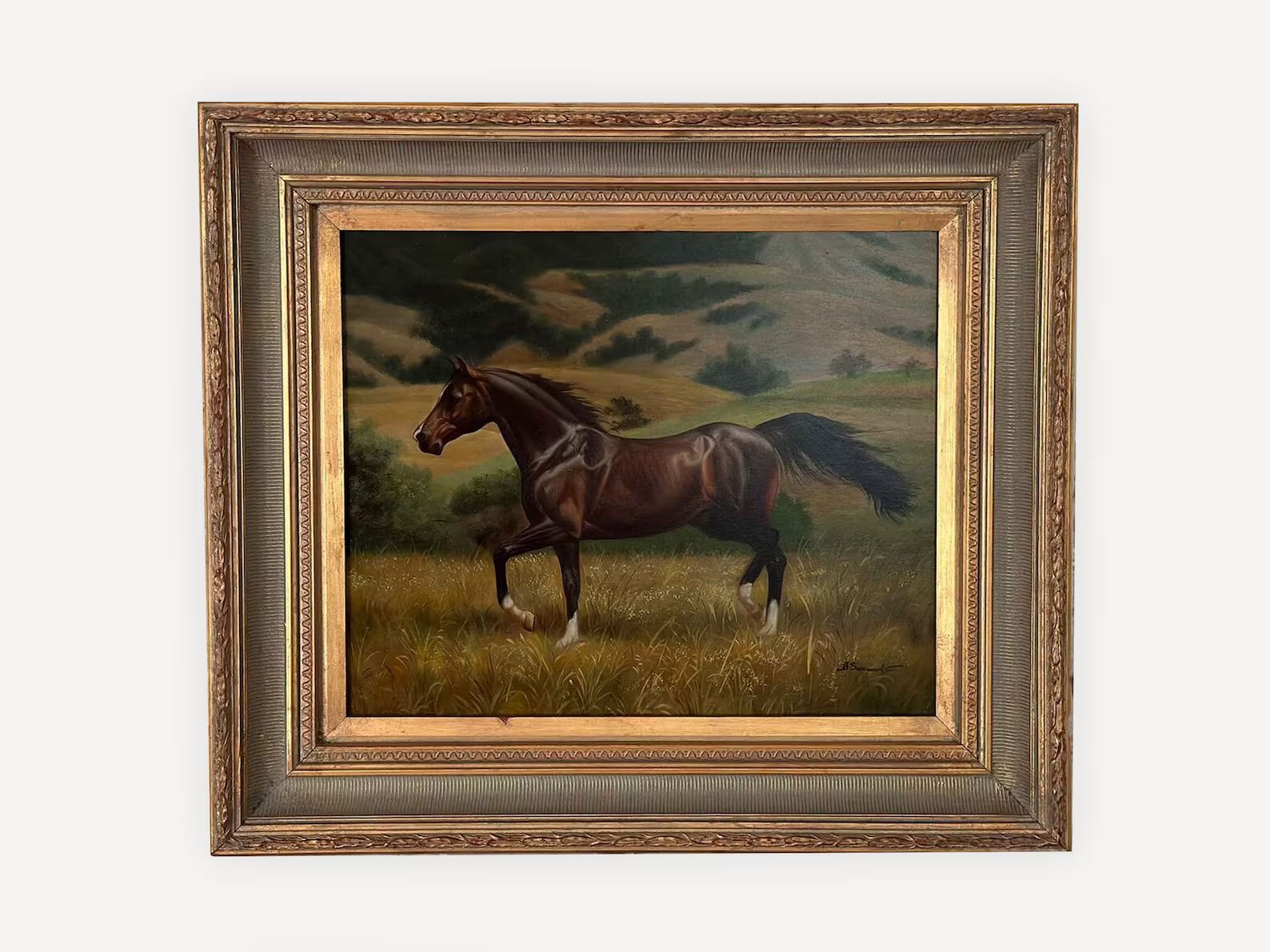 Vintage Horse Painting Original Oil Painting Equestrian Artwork Western Art Western Painting Sout... | Etsy (US)