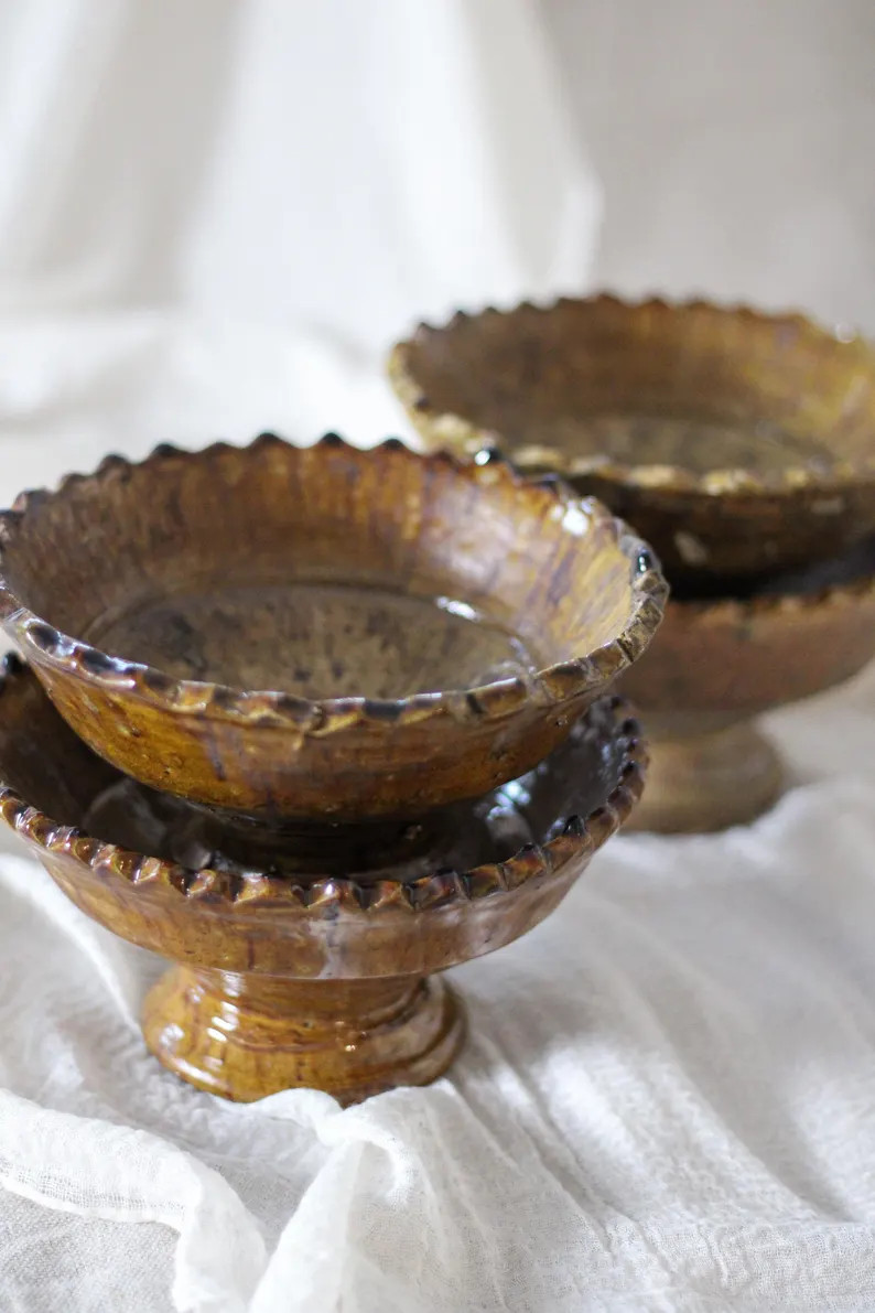 Moroccan Tamegroute Pedestal Bowl - Etsy | Etsy (Global)