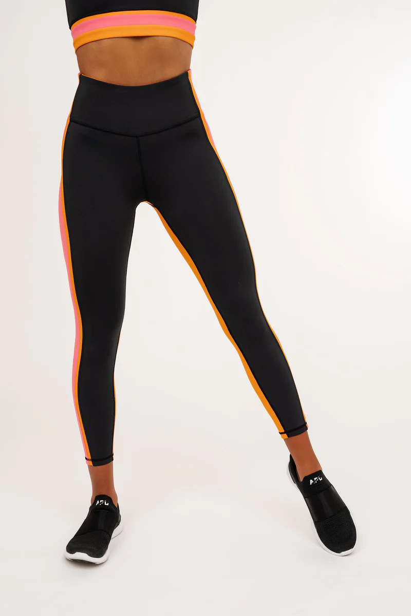 Engineered Stripe Legging - Black | IVL COLLECTIVE