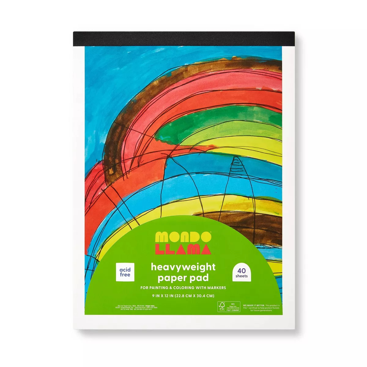 9"x12" Heavyweight Painting & Marker Paper Pad - Mondo Llama™ | Target