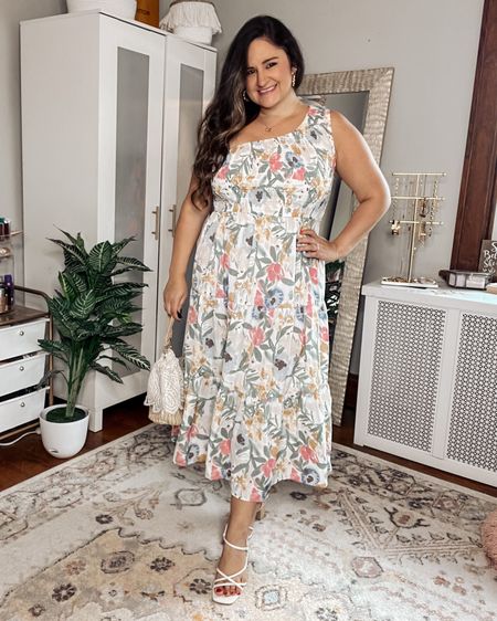 A beautiful summer maxi dress! Would be perfect to wear to a bridal shower or a summer day dress! Love the floral print and off the shoulder cut!

Floral dress, maxi dress, Amazon dress, curvy style, midsize style 

#LTKxPrimeDay #LTKcurves #LTKunder50