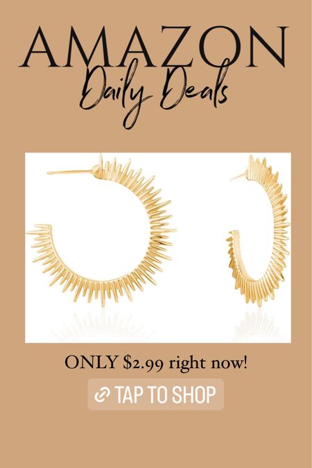 The perfect edgy hoop! On sale for $2.99 right now! Hurry before the deal ends! 

#LTKfindsunder50 #LTKstyletip #LTKsalealert