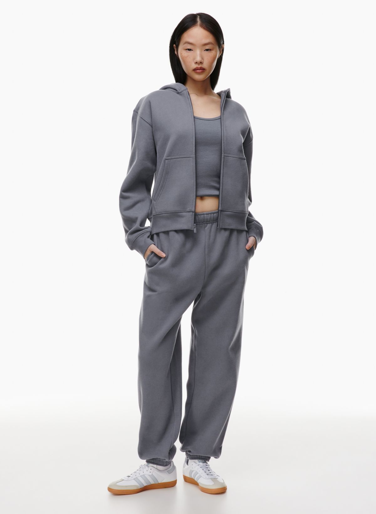 COZY FLEECE PERFECT ZIP HOODIE | Aritzia