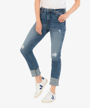 Catherine High Rise Fab Ab Boyfriend (Accountable Wash) | Kut From Kloth