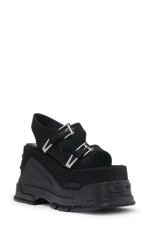 Versace Medusa Anthem Platform Sandal in Black at Nordstrom, Size 6Us | Nordstrom