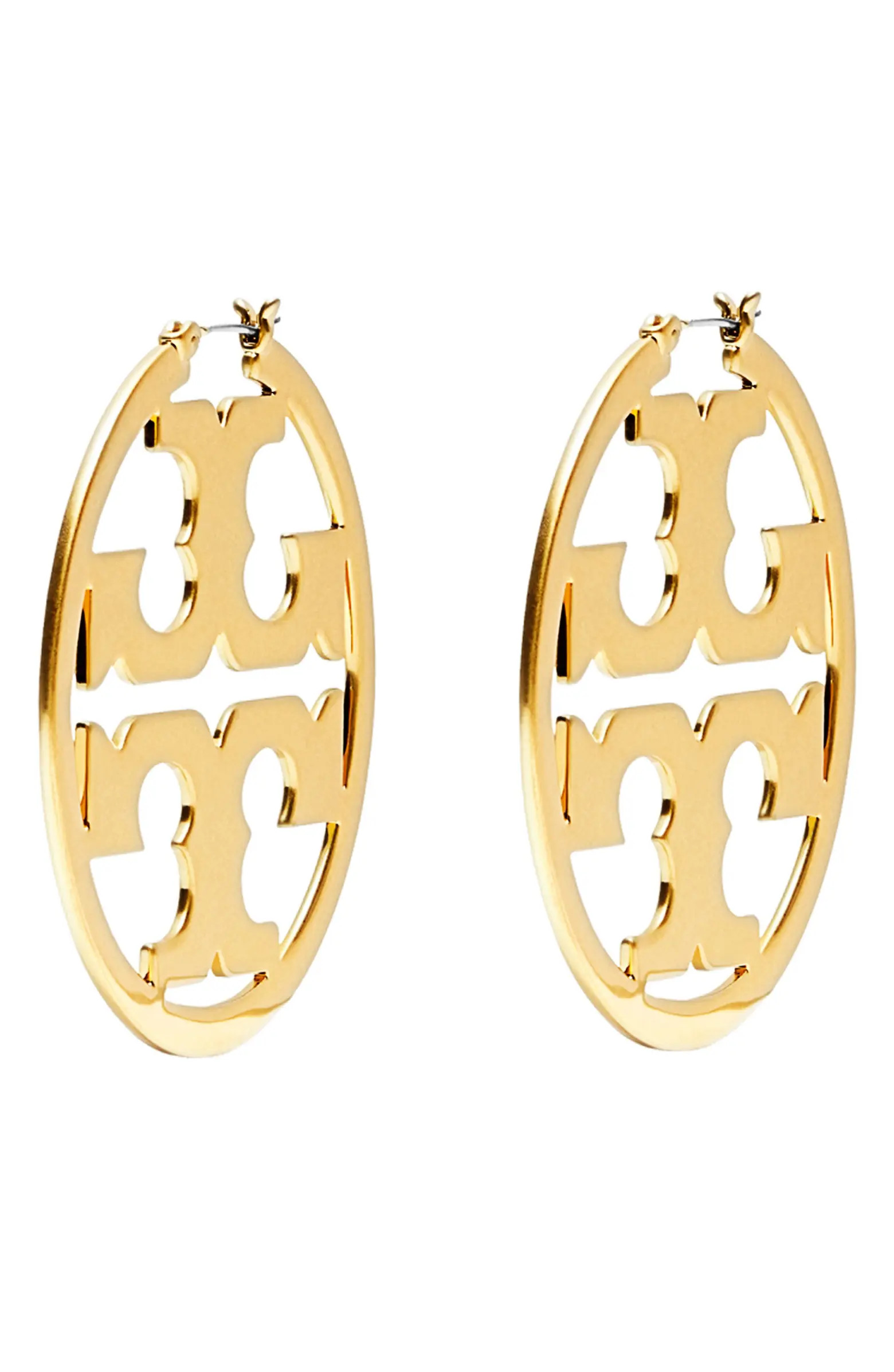 Miller Logo Hoop Earrings | Nordstrom