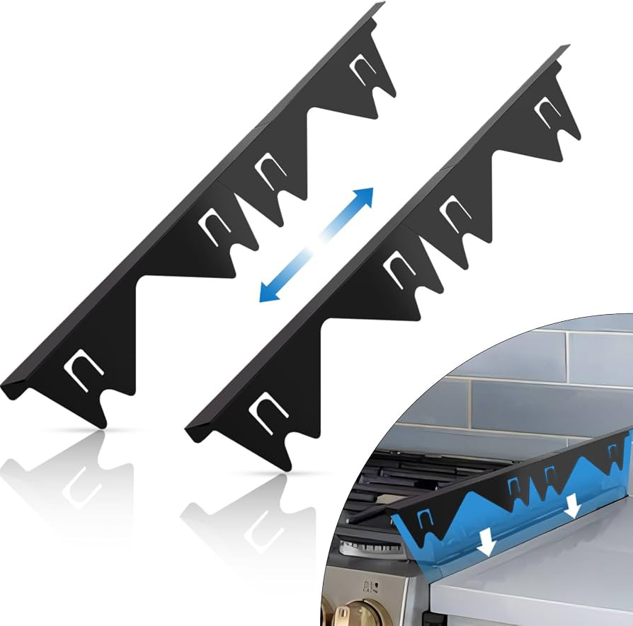 Stainless Steel Stove Gap Covers (2 Pack), Stove Gap Filler, Stove Counter Gap Guards for Kitchen... | Amazon (US)