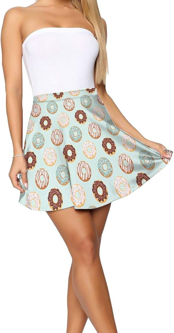 Women' Frill Trim Summer Mini Skirt Stretch Lotus Leaf Skirt for Woman | Amazon (US)