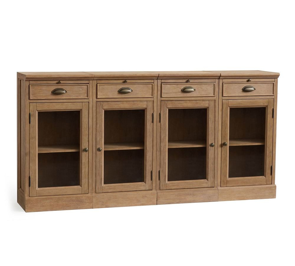 Modular Bar 72” Buffet With Double Wine Grid | Pottery Barn (US)