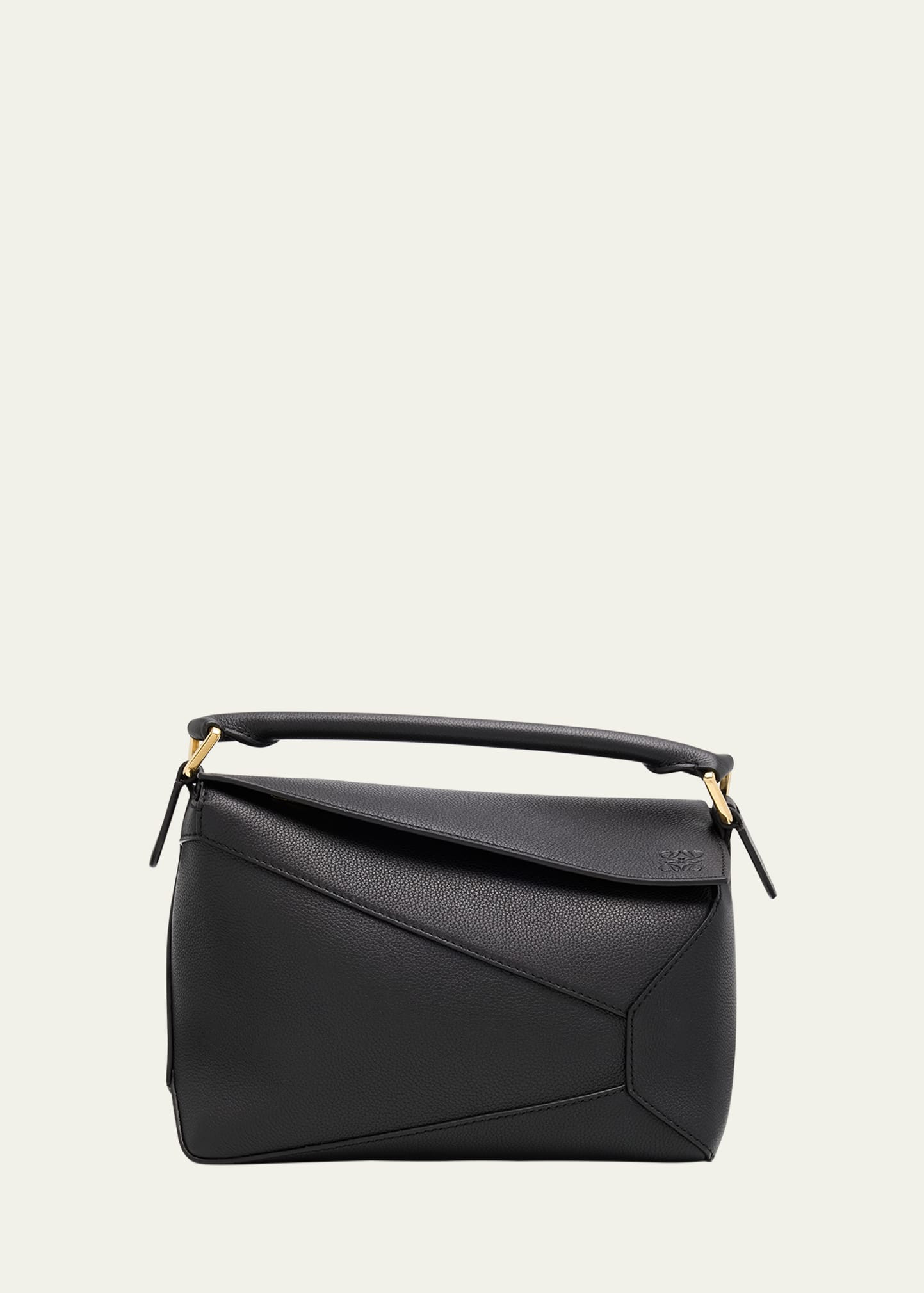 Loewe Puzzle Edge Small Top-Handle Bag in Grain Leather | Bergdorf Goodman