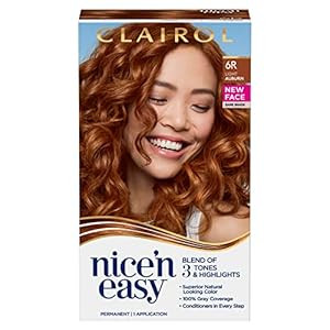 Clairol Nice'n Easy Permanent Hair Dye, 6R Light Auburn Hair Color, Pack of 1 **Packaging May Var... | Amazon (US)