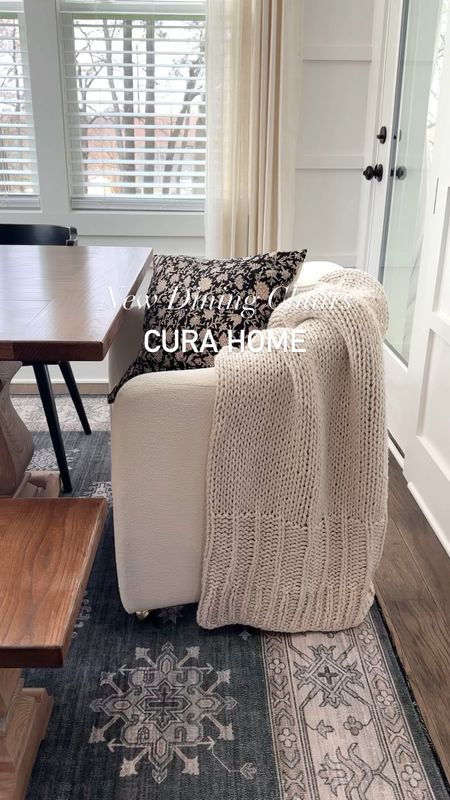 ✨My new upholstered dining chairs from @mycurahome 

I’ve started refreshing my dining area and excited to share my new upholstered dining chairs from Cura Home

These beauties can be used in multiple spaces but I love the elevated look they bring to this area! 

Stay tuned for more updates to my dining area and follow @oak.haus.collective for all things interior design &  home styling 🤍

#diningroom #eatinkitchen #diningchairs #mycurahome #upholstereddiningchair #accentchair #bouclechair #modernchair #homedecor #homestyling 

#LTKhome #LTKVideo #LTKstyletip