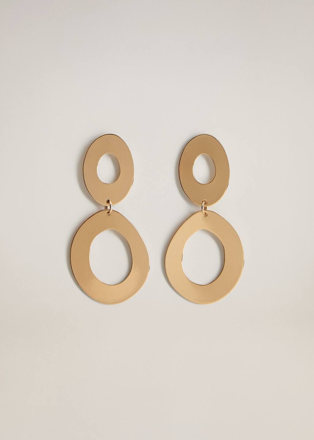 Circular pendant earrings | MANGO (US)