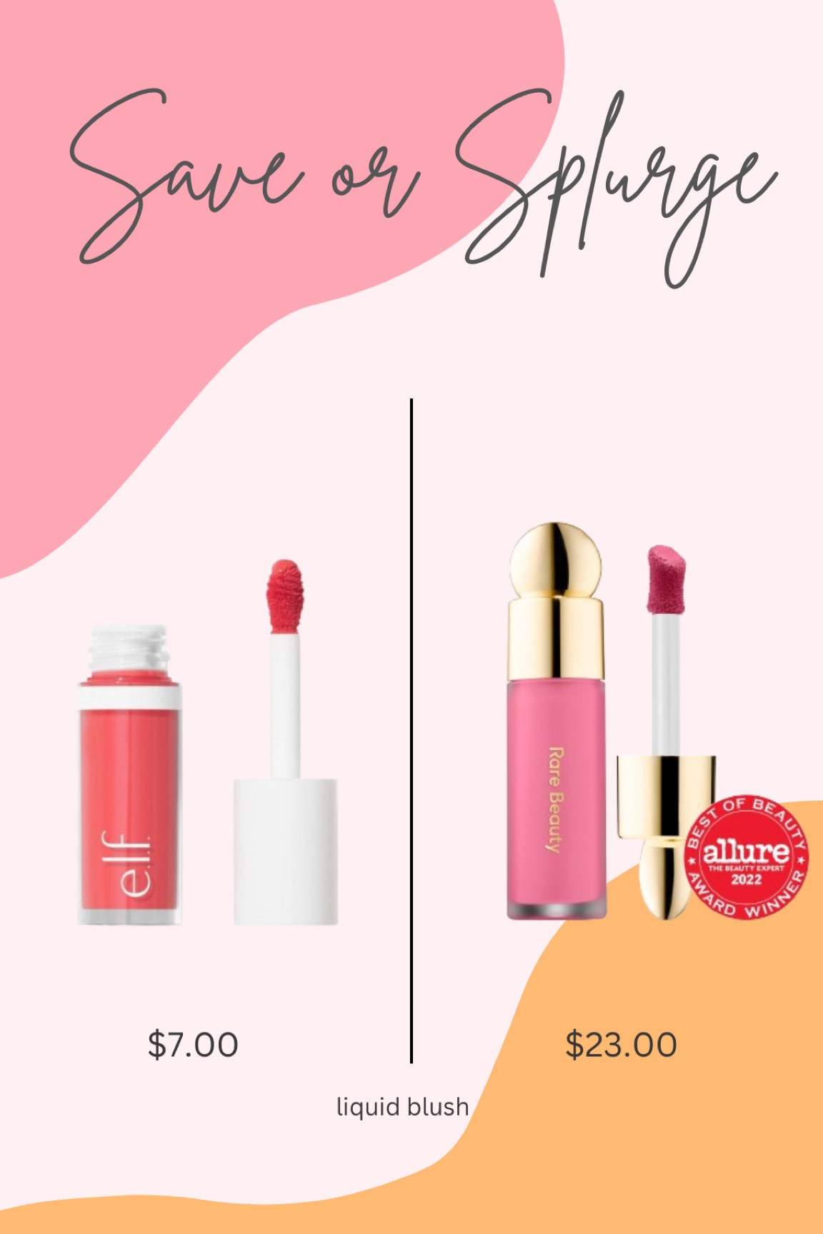 Liquid blush save and splurge!! #target #sephora 

#LTKfindsunder50 #LTKsalealert #LTKbeauty